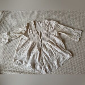Lacy, boho white blouse